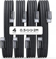 4 St&uuml;ck LISEN USB C auf USB C 60W PD 3.0 Schnellladekabel