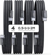 4 St&uuml;ck LISEN USB C auf USB C 60W PD 3.0 Schnellladekabel