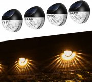 4 St&uuml;ck LONHEO LED Solar Wandleuchten