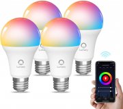 4 St&uuml;ck Lumary Dimmbare Smart WLAN RGBW LED E27 Lampen mit Alexa und Google Assistant