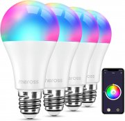 4 St&uuml;ck Meross Smart WLAN LED E27 Gl&uuml;hbirnen mit Alexa und Google Assistant