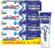 4 St&uuml;ck Odol-med3 White reNEW Zahnpasta f&uuml;r effektiveres Entfernen von Verf&auml;rbungen