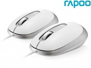 4 St&uuml;ck Rapoo N3200 WH USB-Maus f&uuml;r PC & Laptops
