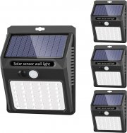 4 St&uuml;ck SEZAC LED Solarlampen mit Bewegungsmelder