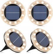 4 St&uuml;ck Shuniu 12 LEDs Solar Bodenleuchten