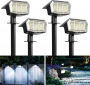 4 St&uuml;ck Solpex LED Solarstrahler mit 3 Beleuchtungsmodi