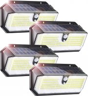 4 St&uuml;ck WOWLUX LED Solarleuchten mit Bewegungsmelder