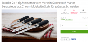 4-tlg. Messerset vom Michelin Sternekoch Martin Berasategui aus Chrom-Molybd&auml;n-Stahl