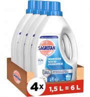 4 x 1,5 Liter Sagrotan W&auml;sche-Hygienesp&uuml;ler Himmelsfrische f&uuml;r saubere und frische W&auml;sche