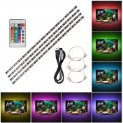 4 x 50cm VISLONE USB LED Strips mit Fernbedienung 