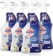4 x 600 ml Sagrotan 24-Stunden Schutz Desinfizierender Allzweck-Reiniger Zitrusbrise in Spr&uuml;hflasche