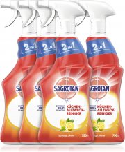 4 x 750 ml Sagrotan 2in1 K&uuml;chen Allzweck Reiniger Spritzige Zitrone