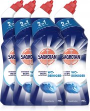 4 x 750 ml Sagrotan WC-Reiniger Ozeanfrische &ndash; 2in1 Reinigungsmittel mit Antischmutzfilm