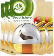 4 x 75ml Air Wick Decosphere Lufterfrischer &ndash; Raumduft nach Papayas, Mangos und Limetten