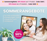 40% bis 50% Rabatt auf Foto auf Leinwand, Bilderrahmen, Fototassen und vieles mehr bei Lieblingsfoto