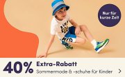 40% Extra-Rabatt auf Sommermode & -schuhe f&uuml;r Kids bei MyToys