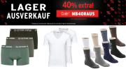 40% Extra-Rabatt im Lagerausverkauf auf ausgesuchte Artikel im MyBodyWear Shop