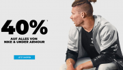40% Rabatt auf alle Nike und Under Armour Artikel im MySportswear Shop