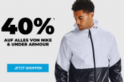 40% Rabatt auf alle Nike und Under Armour Artikel im MySportswear Shop