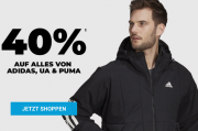 40% Rabatt auf alles von adidas, Under Armour und PUMA bei MySportswear