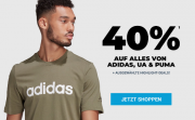 40% Rabatt auf alles von Adidas, Under Armour und PUMA bei MySportswear