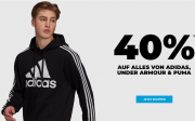 40% Rabatt auf alles von Adidas, Under Armour und Puma bei MySportswear