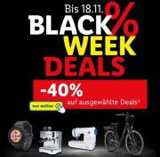 40% Rabatt auf ausgew&auml;hlte Black Week Deals bei Lidl