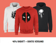40% Rabatt auf Marvel-Kleidung + gratis Versand im Zavvi Shop