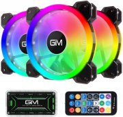 GIM RGB L&uuml;fter Geh&auml;usel&uuml;fter Fan 3er Pack 120mm