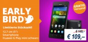 Huawei G Play mini schwarz nur 109 &euro; inkl. Versand