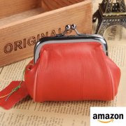 Hengying Damen Echt Leder M&uuml;nzb&ouml;rse f&uuml;r 7,99 &euro; 