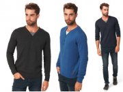 Tom Tailor Herren knit Strickpullover in 2in1 Optik nur 24,99 &euro; 