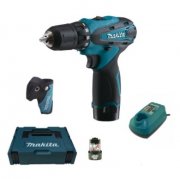 Makita Akku-Bohrschrauber DF330DWJ 10,8V im Makpac mit 2 Akkus + Ladeger&auml;t nur 73,99 &euro; 