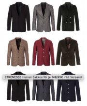 STRENESSE Herren Sakkos nur 149,95&euro; inkl. Versand