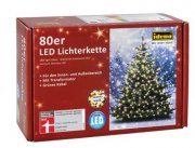 Idena LED Lichterkette 80er ca. 16 m, f&uuml;r innen/au&szlig;en nur 9,95 &euro; inkl. Prime Versand
