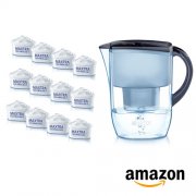 BRITA Wasserfilter Jahrespaket Fjord Cool mitternachtsblau 