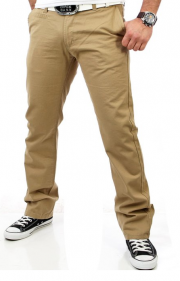 Reslad Herren Chinohose Hose Beige Braun Schwarz 