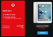 iPad Air 2 32GB + 12 GB Vodafone Data Go L nur 27,49 &euro; im Monat