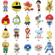 Kuscheltier von Pok&eacute;mon, Mario, Pac-Man, Angry Birds u.v.m f&uuml;r nur 12,99 &euro;