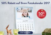 50 % Rabatt auf selbst gestaltete Fotokalender