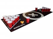 Beer Pong Tisch Matten Set inkl. 50 Red Cups, 6 Beer Pong B&auml;lle und Regelwerk nur 29,95 &euro;