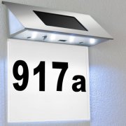 Beleuchtetes Solar Hausnummernschild f&uuml;r 9,95 &euro;
