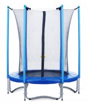 FA Sports Trampoline Fly Jump Mini Monster mit Sicherheitsnetz 183 cm, Blau/Schwarz, 2539 