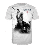 Assassins Creed III - Connor Kenway T-Shirt wei&szlig; nur 9,90 &euro;