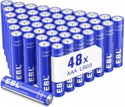 48er Pack EBL AAA LR03 1.5V Alkaline Batterien