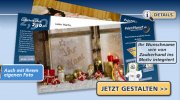 Kostenlose Weihnachtskarte mit Name und Foto verschicken