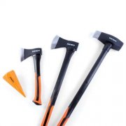4er Axt-Set FUXTEC&reg; Beil Spalthammer Spaltaxt Axt Spaltkeil Spaltbeil