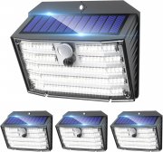 4er Pack Claoner 126 LEDs Solarlampen mit Bewegungsmelder