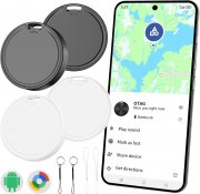 4er Pack CooAoo Smart Tag Android Tracker kompatibel mit Google Find