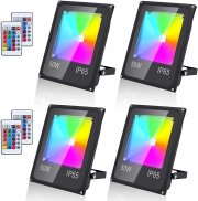 4er-Pack Faziango 50W LED RGB Au&szlig;en-Strahler